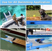 Plateforme de quai gonflable de haute qualité, planche flottante, tapis, rampe pour chien, rampe gonflable pour chien pour l'eau de l'océan