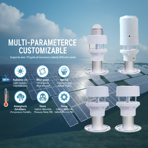 RS485 Modbus Compact All-in-One Micro CE Rosh Wifi 4g Lorawan Automatisch Weerstation Met Regenmeter voor PV-station - Product Image 1