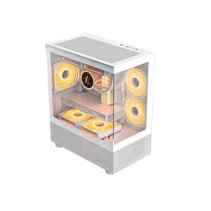 Branco PC Acessórios <span class=keywords><strong>Desktop</strong></span> <span class=keywords><strong>Gaming</strong></span> <span class=keywords><strong>Computer</strong></span> Mid Towers com 360mm Water Cooling Suporta <span class=keywords><strong>Gaming</strong></span> Cases & Armários - Product Image 1