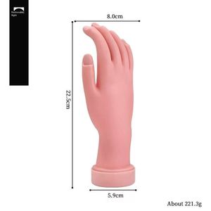 2026 Professional Nail Tool Hand <b>Model</b> Flexible Silicone Material Nail Training Practice Hand <b>Model</b> Nail Products - Product Image 5