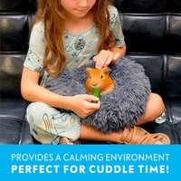 Literie pour hamster lit de cochons d'Inde accessoires de sommeil pour petits animaux lit doux et chaud Hamster maison en peluche d'hiver