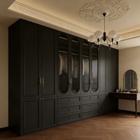 Armoire sur mesure de luxe, style provincial français, autoportante, gain de place, grande capacité, pour chambre d'appartement