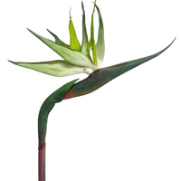 Plante artificielle réaliste en gros, type Oiseau de paradis, à longue tige, pour la décoration intérieure et extérieure des mariages, hôtels et espaces commerciaux