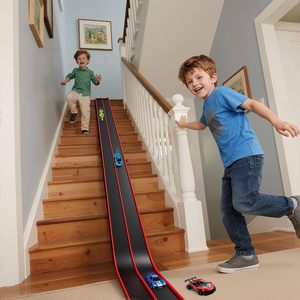 Pista de Carreras Flexible Portátil Flex Track de 15 Pies con Ventosas Fuertes, Compatible con <span class=keywords><strong>Hot</strong></span> <span class=keywords><strong>Wheels</strong></span> y Autos a Escala 1/64 - Product Image 5