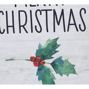 PARISLOFT Feliz Navidad Casa de Madera Decoración de Mesa, Rústica Granja Independiente Adornos de Navidad, Decoraciones de Fiesta de Navidad - Product Image 6