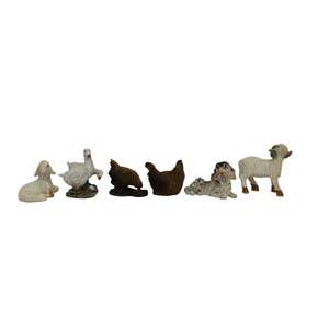 ZICOM Hand-Painted 11-Piece <b>Nativity</b> Scene Animal <b>Set</b> for 7-9 cm Figures Germany Height Approx. 3.3 cm Model 9069-T913 - Product Image 2