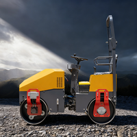Compacteur vibrant à double tambour pour travaux routiers, mini-compacteur de sol haute performance