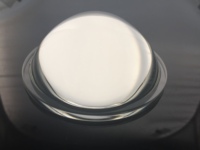 Lentilles en verre dépoli de 80 mm et 79 mm de diamètre avec bride