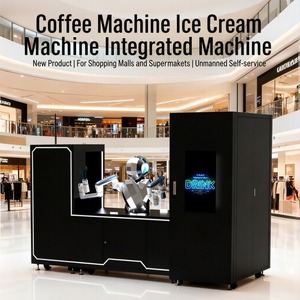 Máquina Expendedora de Café y Helado Robótica de Doble Brazo, Sistema de Venta Inteligente 2 en 1, Dispensador Automático de Espresso y Gelato - Product Image 4