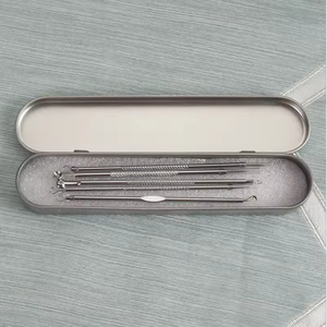 Extractor de comedones de <span class=keywords><strong>cara</strong></span> limpia multifunción, 5 uds., herramienta para eliminar espinillas - Product Image 5