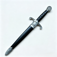 Espada Corta Decorativa Masónica Popular de 40 cm y 0.3 kg con Funda para Colección de Cosplay