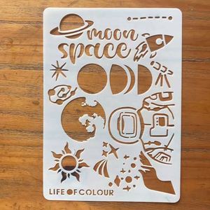 Plastic (PP/PET) Custom Shape Art Painting <b>Journal</b> Stencil Set 0.25mm Thickness for Painting/Drawing/Decoration-Custom PS07 - Product Image 2
