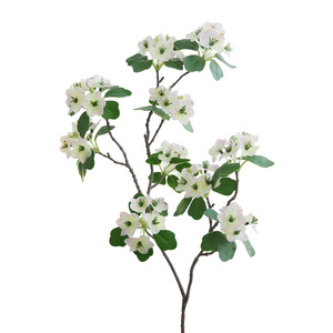 Bouquet de fleurs artificielles en velours Yihua Floral Art, blanc, décoration moderne pour la maison, fleurs en soie, ornement pour le salon - Product Image 2