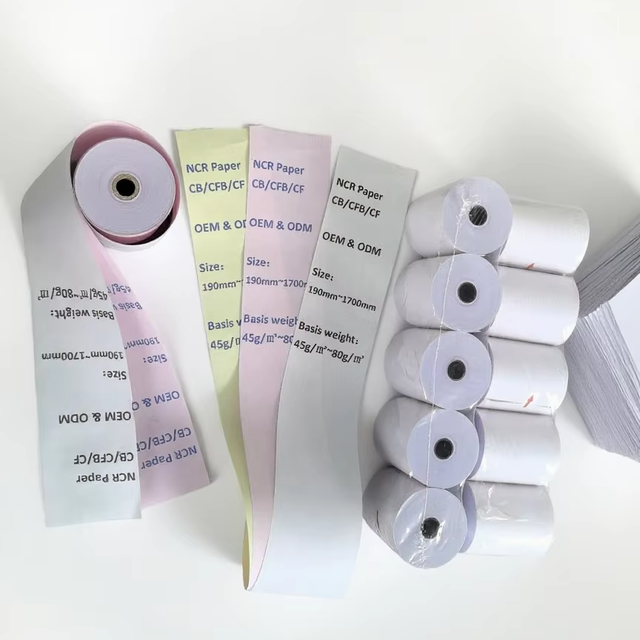 75mm Carbonless Thermal POS Receipt Paper Roll for Cash Register