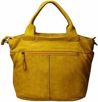 Sac fourre-tout en cuir pleine fleur avec fermeture éclair, chaînes, motif uni, design élégant et spacieux, idéal pour les voyages, alliage parfait d'élégance