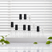 Vente en gros de flacons pulvérisateurs en verre rechargeables 1ml 2ml 3ml 5ml 10ml, atomiseurs de parfum anti-fuite à brume ultra fine pour le voyage