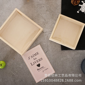 Boîte en bois rectangulaire personnalisable avec gravure pour bijoux, service à thé, cadeau de mariage, ou usage artisanal - Product Image 2