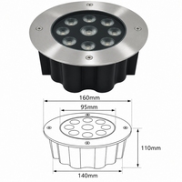 Luz LED Subterránea IP67 de Acero Inoxidable 304, 24W, Empotrada en el Suelo, 50kN, para Entrada de Vehículos, Villa, Exterior, Impermeable