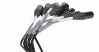 Câble serpent audio XLR multicœur professionnel à 12 canaux avec blindage combiné à gaine en PVC Disponibilité du stock pour l'utilisation du haut-parleur
