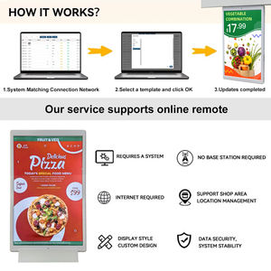 Écran d'affichage publicitaire de table de 10,1 pouces en gros, moniteur LCD, kiosque de bureau, tablette, étiquette de prix numérique, publicité vidéo - Product Image 3