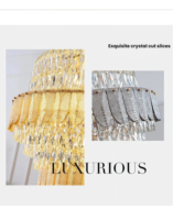 Lustre LED en cristal de luxe de grande taille JYLIGHTING, salle de banquet, villa, restaurant, suspension moderne personnalisée, commande par interrupteur