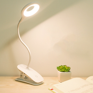 <span class=keywords><strong>Lampe</strong></span> de bureau LED moderne avec réglage à plusieurs niveaux Clip-On rechargeable à économie d'énergie pour étude pour salle de lecture - Product Image 1