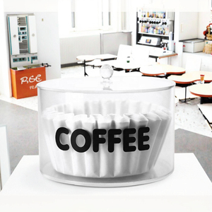 Espositore Rotondo Personalizzato in Acrilico per Capsule di Caffè con Coperchio per Esporre e Conservare Collezioni - Product Image 1