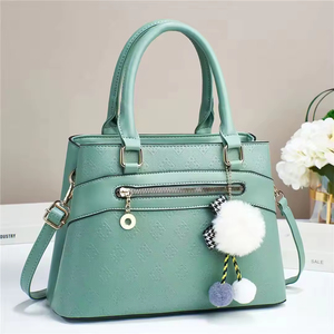 Nuevo Bolso de Mano para Mujer, Bolso de PU de Alta Gama, Moderno, Casual, Ecológico, Bolso de Hombro con Colgante Verde - Product Image 4