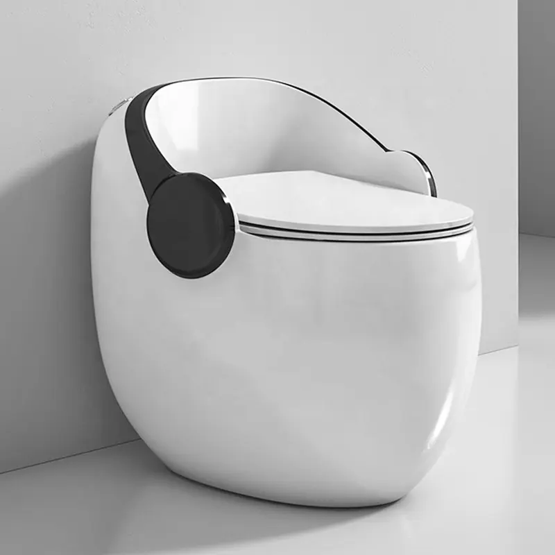 Luxus Peeping chinesische Keramik WC Toiletten sitz ein Stück Washdown eiförmige Toilette Bad Sanitär keramik