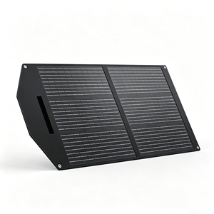 แผงโซลาร์เซลล์แบบพับได้ 100W 18V DC ชนิดโมโนคริสตัลไลน์ซิลิคอน ประสิทธิภาพสูง 23% ได้รับการรับรองมาตรฐาน TUV เครื่องชาร์จพกพาสำหรับใช้งานกลางแจ้งแบบออฟกริด - Product Image 1