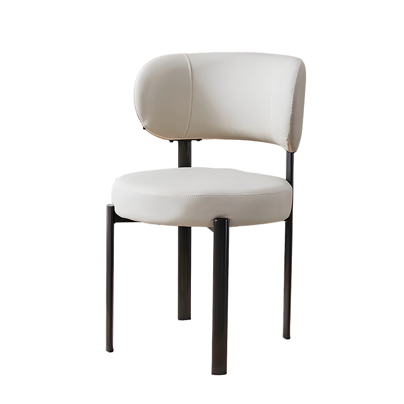 Luxury Upholstered Dining Chair With Metal