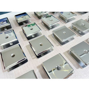 Nouveau style moderne et durable, support mural à 0 degré pour porte de douche en verre, pince en laiton massif pour salle de bain, installation facile - Product Image 1