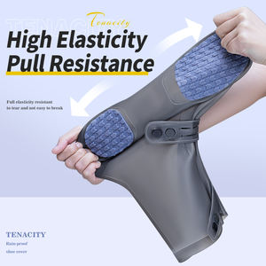 Couvre-chaussures de pluie unisexe antidérapant en TPE, imperméable et réutilisable, protège-chaussures de pluie en TPR - Product Image 5