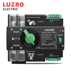 Luzro 220V Din Rail ATS điện kép tự động chuyển đổi 2 P 63A 100A 125A 6kA điện Selector 10 2 P 230V 2 giai đoạn 100 125 - Product Image 1