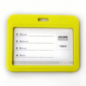 Custom Double-Side Transparent <b>Plastic</b> ID Card Holder PP Material for Business Card Use in Events or Work - Product Image 3