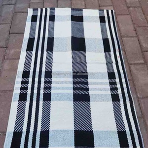 พรมเช็ดเท้าหน้าประตูบ้าน ผ้าฝ้าย สำหรับกลางแจ้ง แบบซ้อนชั้น - Product Image 4