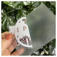 Étiquette transparente personnalisée vinyle PVC impression étiquette thé boisson tasse autocollant d'emballage bougie bouteille pot autocollant transparent avec logo