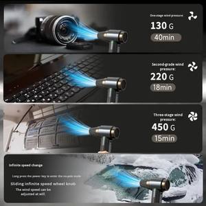 Ventilateur turbo violent de 105 000 tr/min, <span class=keywords><strong>souffleur</strong></span> à jet portable, moteur sans balais, dépoussiéreur haute vitesse pour le nettoyage des claviers d'ordinateur - Product Image 6