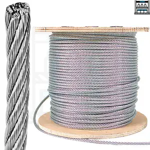 1mm 2mm 3mm 4mm 5mm 6mm 8mm 10mm VERZINKTES STAHLDRAHT-SEIL-HEBEN-METALL KABEL