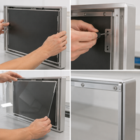 Écran LED publicitaire sur cadre en aluminium CNC sur mesure, traitement de surface par anodisation dure, marque QINGYANG