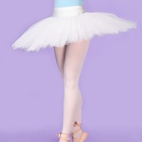 Tutu de ballet professionnel pour femmes adultes, 7 couches, en spandex/nylon, pour la gymnastique, les justaucorps et l'entraînement