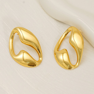 Zogxin Jellyfish Drop Earrings Gold Stainless Steel Geometric Party Fashion Jewelry - Product Image 3