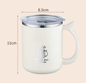 Tazas de Viaje de Acero Inoxidable 304 + PP de 500 ml con Logotipo Personalizado, Tazas de Oficina Aisladas para Beber, <span class=keywords><strong>Taza</strong></span> de Café Económica con Tapas Antiderrames - Product Image 5