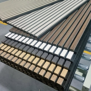 Hochwertige Schallabsorbierende Wandpaneele WPC-Wandverkleidung Lamellenwand Akustikpaneele für die Innendekoration - Product Image 4