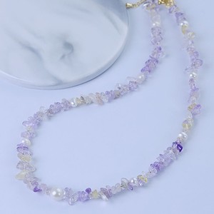 Collar de Perlas de Vidrio Pulido Natural de Colores, Elegante Regalo de Aniversario, Cobre Puro, Duradero, Antideslustre - Product Image 2