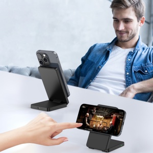 Caricatore Wireless Magnetico Pieghevole CE ROHS, Stazione di Ricarica da Scrivania con Supporto per <span class=keywords><strong>iPhone</strong></span> - Product Image 3