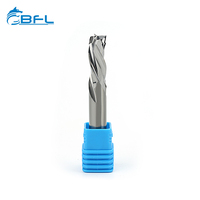 Fresa de compresión BFL de 2 filos de carburo de tungsteno con corte ascendente y descendente de 3/8 pulgadas