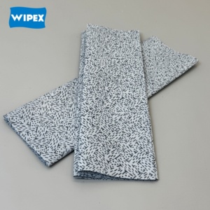<span class=keywords><strong>WIPEX</strong></span> Serviettes de nettoyage en PP à motif en V, bleues, jetables, à faible peluchage, pour nettoyer l'huile, la graisse, l'encre et la saleté - Product Image 4