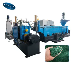 Double stage Hdpe ldpe lldpe plastic recycling machine