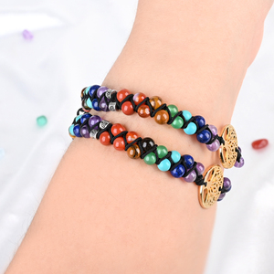 กำไลหินธรรมชาติบำบัดรักษา 7 จักระ ขายส่ง - Product Image 3